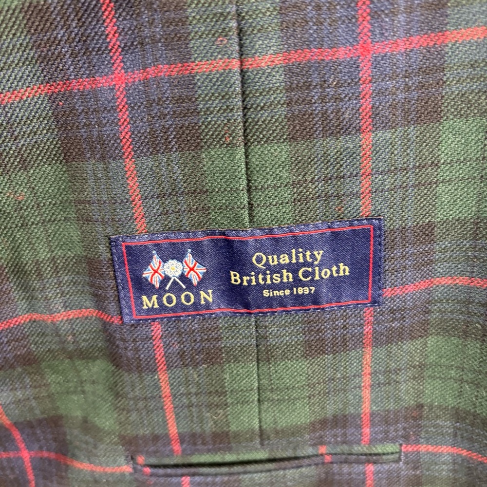 J.Crew Ludlow Slim Dinner Jacket Blazer Tartan Moon Quality British Cloth 42S - Picture 6 of 7